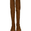 Stuart Weitzman Lowland Overknee-Stiefel Damen, Braun