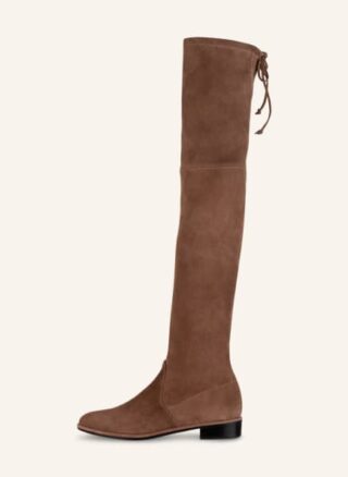 Stuart Weitzman Lowland Overknee-Stiefel Damen, Braun