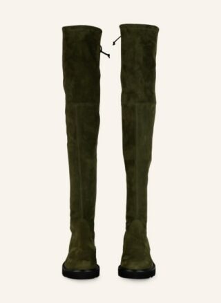 Stuart Weitzman Lowland Overknee-Stiefel Damen, Grün