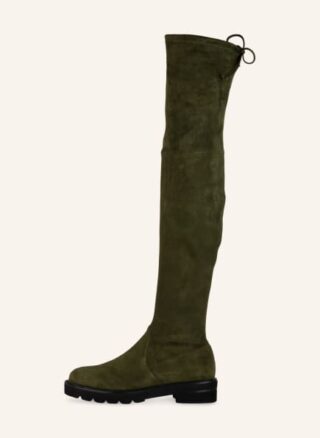 Stuart Weitzman Lowland Overknee-Stiefel Damen, Grün