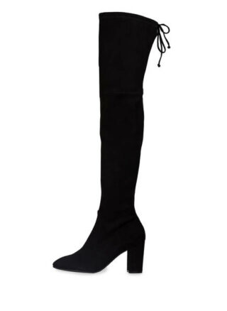 Stuart Weitzman Lowland Overknee-Stiefel Damen, Schwarz
