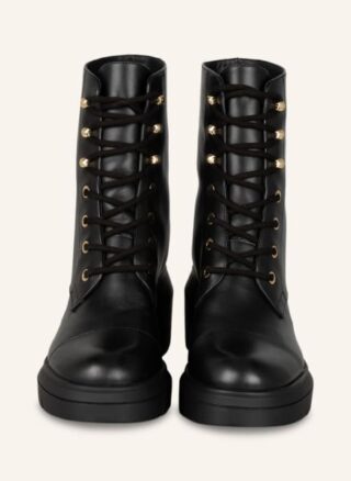 Stuart Weitzman Nisha Schnürboots Damen, Schwarz