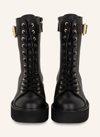 Stuart Weitzman Ryder Plateau-Schnürboots Damen, Schwarz
