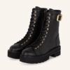 Stuart Weitzman Ryder Plateau-Schnürboots Damen, Schwarz