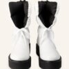 Stuart Weitzman Tyler Ultralift Plateau-Boots Damen, Weiß