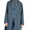 Stutterheim Charcoal Regenjacke Damen, Blau