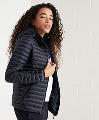 Superdry CORE DOWN Daunenjacke Damen, Blau