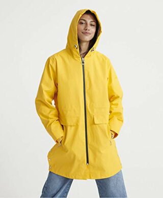 Superdry HYDROTECH MAC Parka Damen, Gelb
