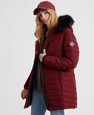 Superdry Icelandic Parka Damen, Rot