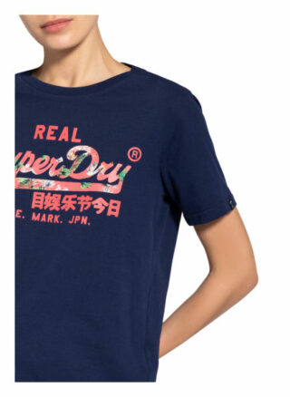 Superdry Infill T-Shirts Damen, Blau