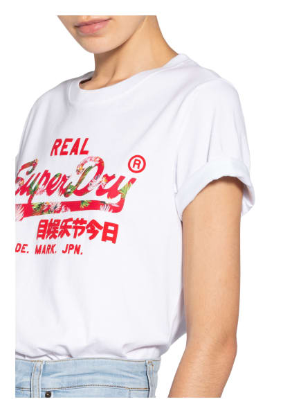 Superdry Infill T-Shirts Damen, Weiß Superdry Infill T-Shirts Damen, Weiß