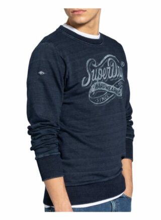 Superdry Sweatshirt Herren, Blau