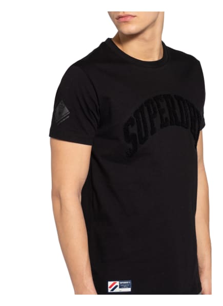 Superdry T-Shirt Herren, Schwarz