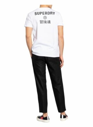 Superdry T-Shirt Herren, Weiß