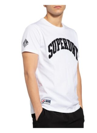 Superdry T-Shirt Herren, Weiß