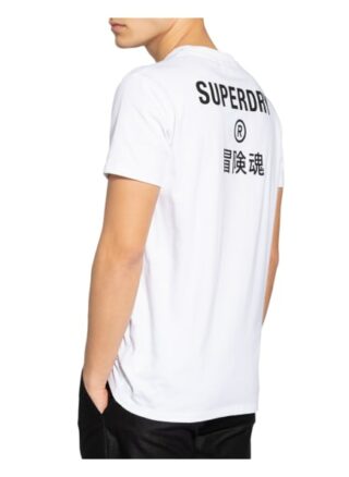 Superdry T-Shirt Herren, Weiß