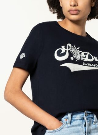 Superdry T-Shirts Damen, Blau