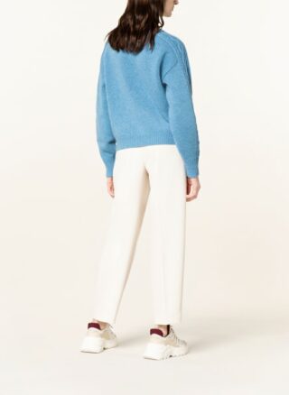 (THE MERCER) N.Y. Cashmere-Pullover Damen, Blau