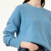 (THE MERCER) N.Y. Cashmere-Pullover Damen, Blau