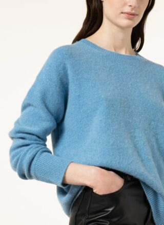 (THE MERCER) N.Y. Cashmere-Pullover Damen, Blau
