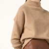 (THE MERCER) N.Y. Cashmere-Pullover Damen, Braun