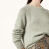 (THE MERCER) N.Y. Cashmere-Pullover Damen, Grün