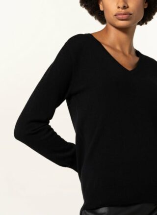 (THE MERCER) N.Y. Cashmere-Pullover Damen, Schwarz