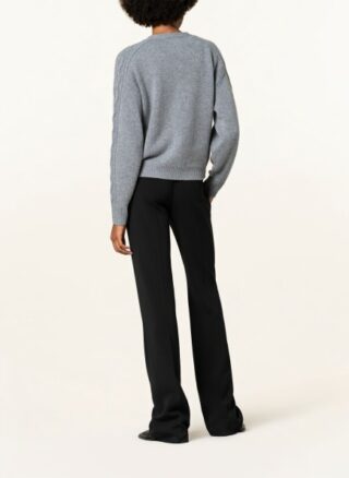 (THE MERCER) N.Y. Cashmere-Strickjacke Damen, Grau