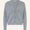 (THE MERCER) N.Y. Cashmere-Strickjacke Damen, Grau