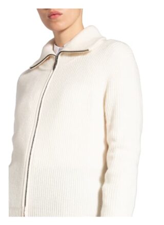 (THE MERCER) N.Y. Cashmere-Strickjacke Damen, Weiß