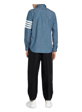 THOM BROWNE. Straight Casual-Hemd Herren, Blau