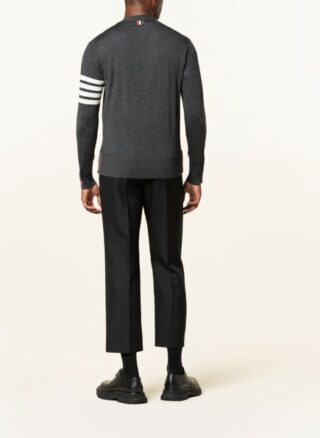 THOM BROWNE. Strickjacke Herren, Grau