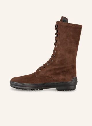 TOD'S Biker Boots Damen, Braun