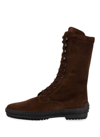 TOD'S Biker Boots Damen, Braun