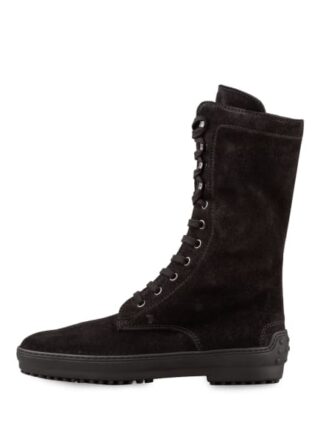 TOD'S Biker Boots Damen, Schwarz