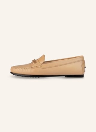 TOD'S City Gommino Mokassins Damen, Beige