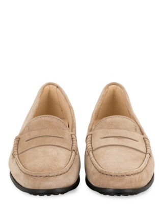 TOD'S Gommino City Mokassins Damen, Beige
