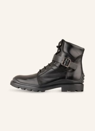 TOD'S Schnürboots Herren, Schwarz