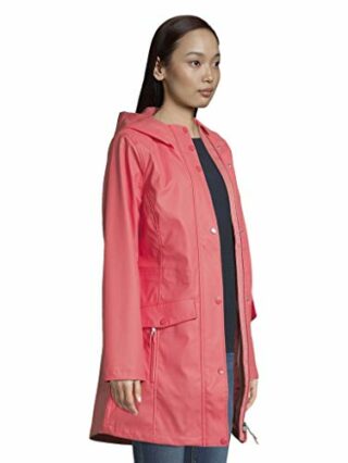 TOM TAILOR 1024461 Regenmantel Damen, Rot