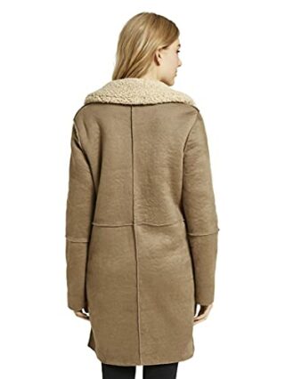 TOM TAILOR Fellmantel Damen, Beige