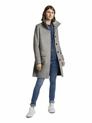 TOM TAILOR Wollmantel Damen, Grau