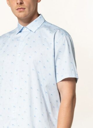 Ted Baker Blokee Kurzarm-Hemd Herren, Blau
