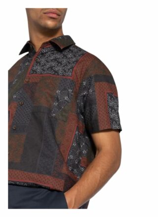 Ted Baker Relaxx Boxy Fit Kurzarm-Hemd Herren, Braun
