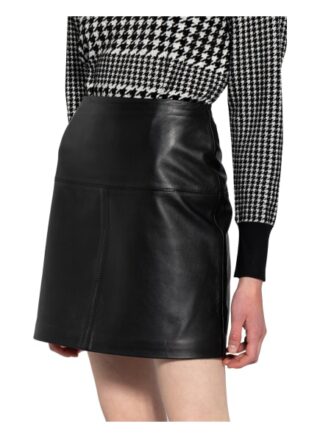 Ted Baker Valiat Lederrock Damen, Schwarz
