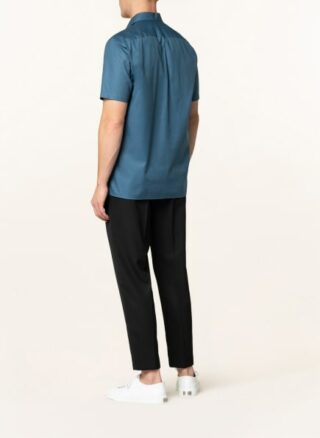 Ted Baker Wolks Boxy Kurzarm-Hemd Herren, Blau