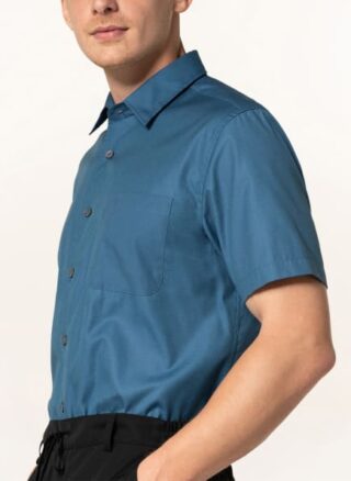Ted Baker Wolks Boxy Kurzarm-Hemd Herren, Blau