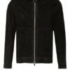 Theory Lederjacke Herren, Grün