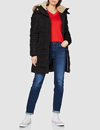Tom Tailor 14482-Deep Parka Damen, Schwarz