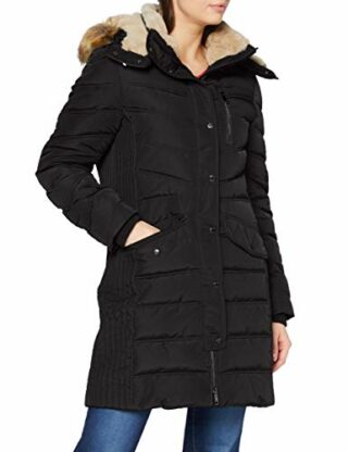 Tom Tailor 14482-Deep Parka Damen, Schwarz