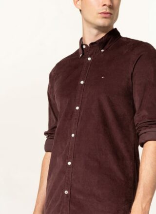 Tommy Hilfiger Cordhemd Herren, Rot